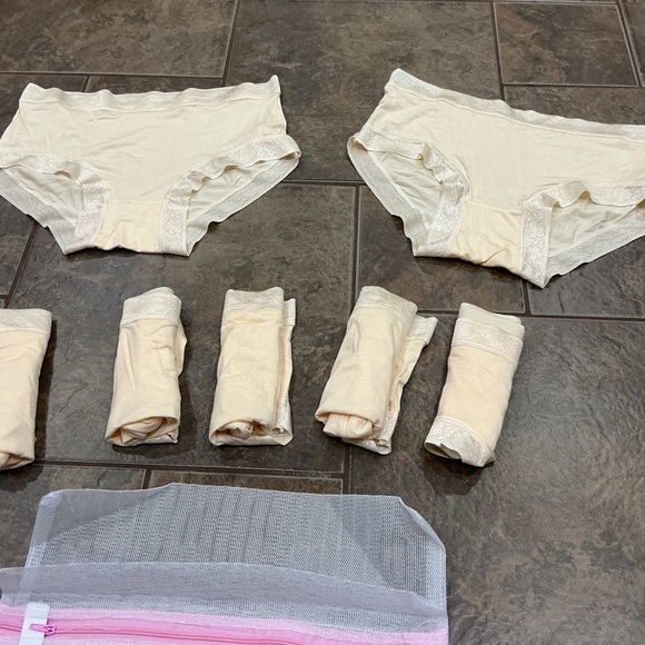 🔥3/$42 w FREE SHIPPING🔥 Cream ladies Underwear Set- 7 pairs - Picture 3 of 5
